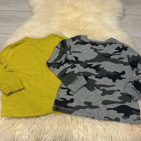 George Long Sleeve Henley Shirt Bundle in Gray and Yellow in Size 4T - Picture 8 of 8